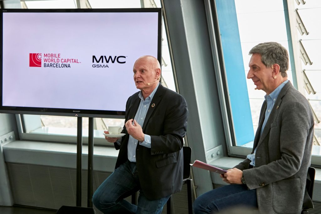 Hoffman and Fajula highlight MWC’s arrival in the city through Mobile World Capital Barcelona